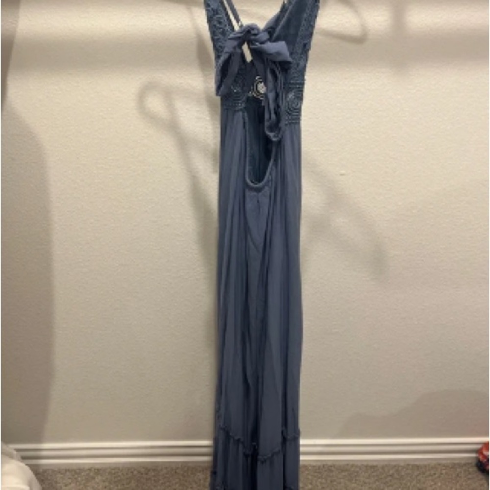 Sleeveless Maxi Dress in Dusty Blue